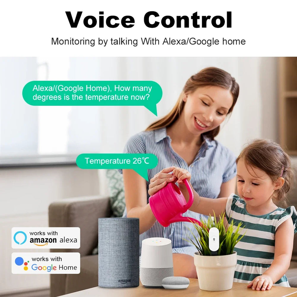 Tuya Smart ZigBee Bodenfeuchtigkeitssensor Temperatur- und